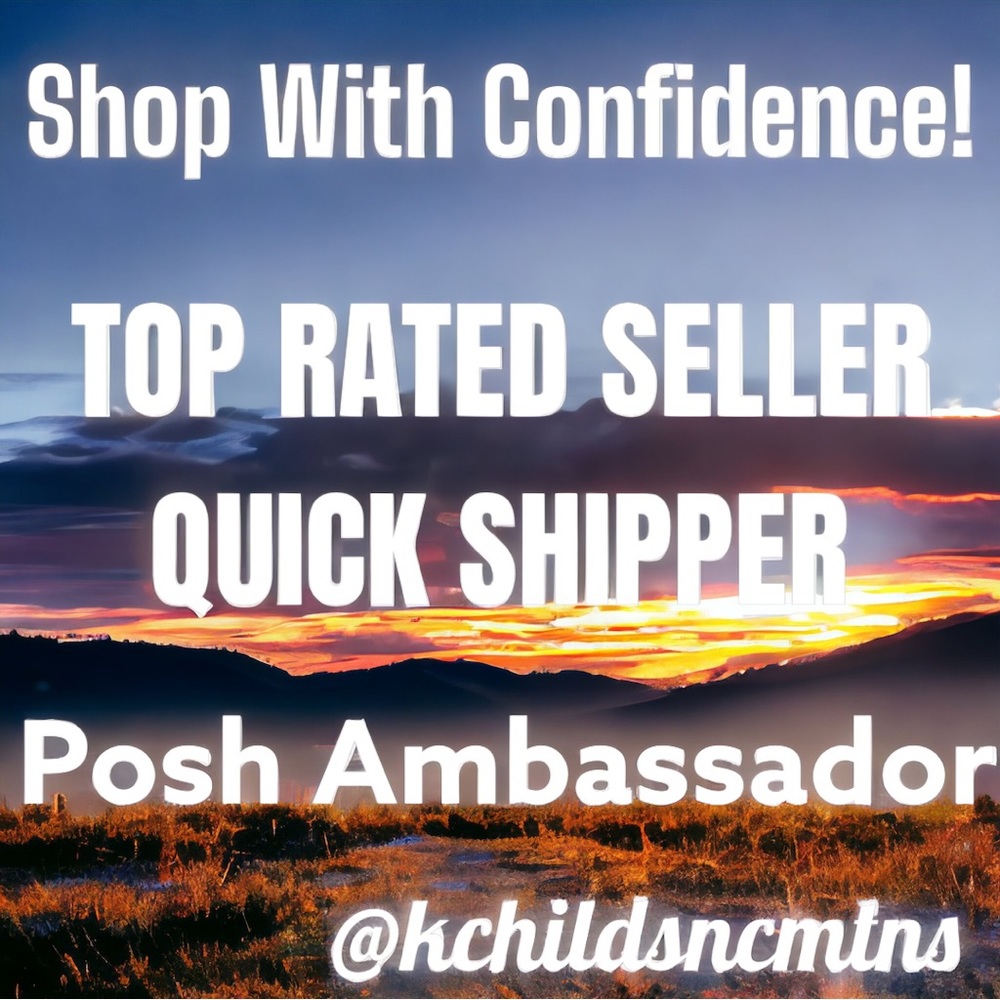TOP RATED SELLER - 5 STAR REVIEWS POSH AMBASSADOR VERY RESPONSIVE QUICK SHIPPER